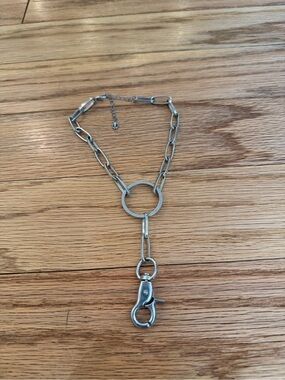 Silver Goth Charm Necklace with Lobster Clasp